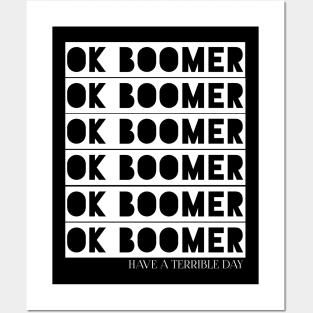 Ok boomer Posters and Art